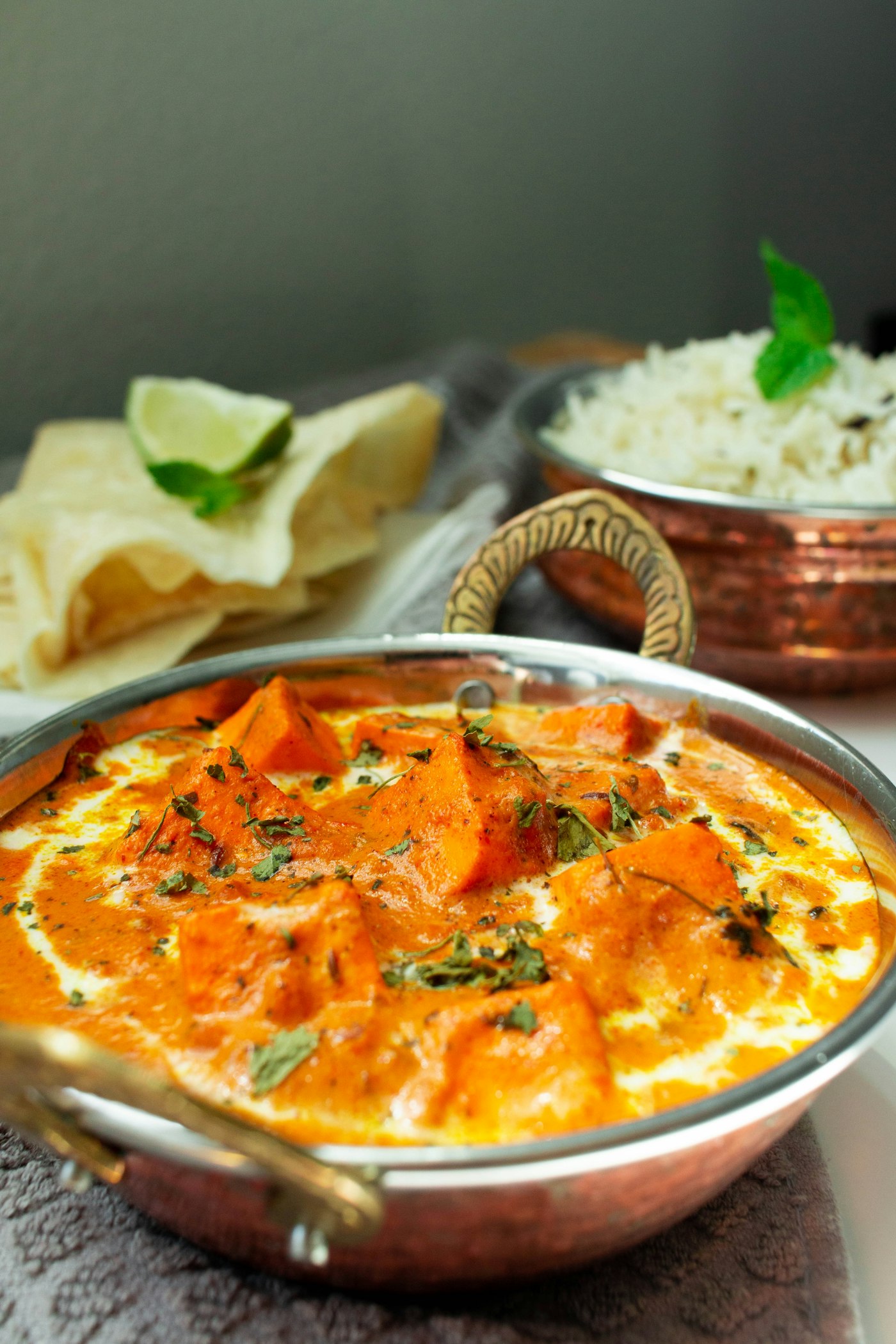 A richly sauced chef special, served in a traditional bowl